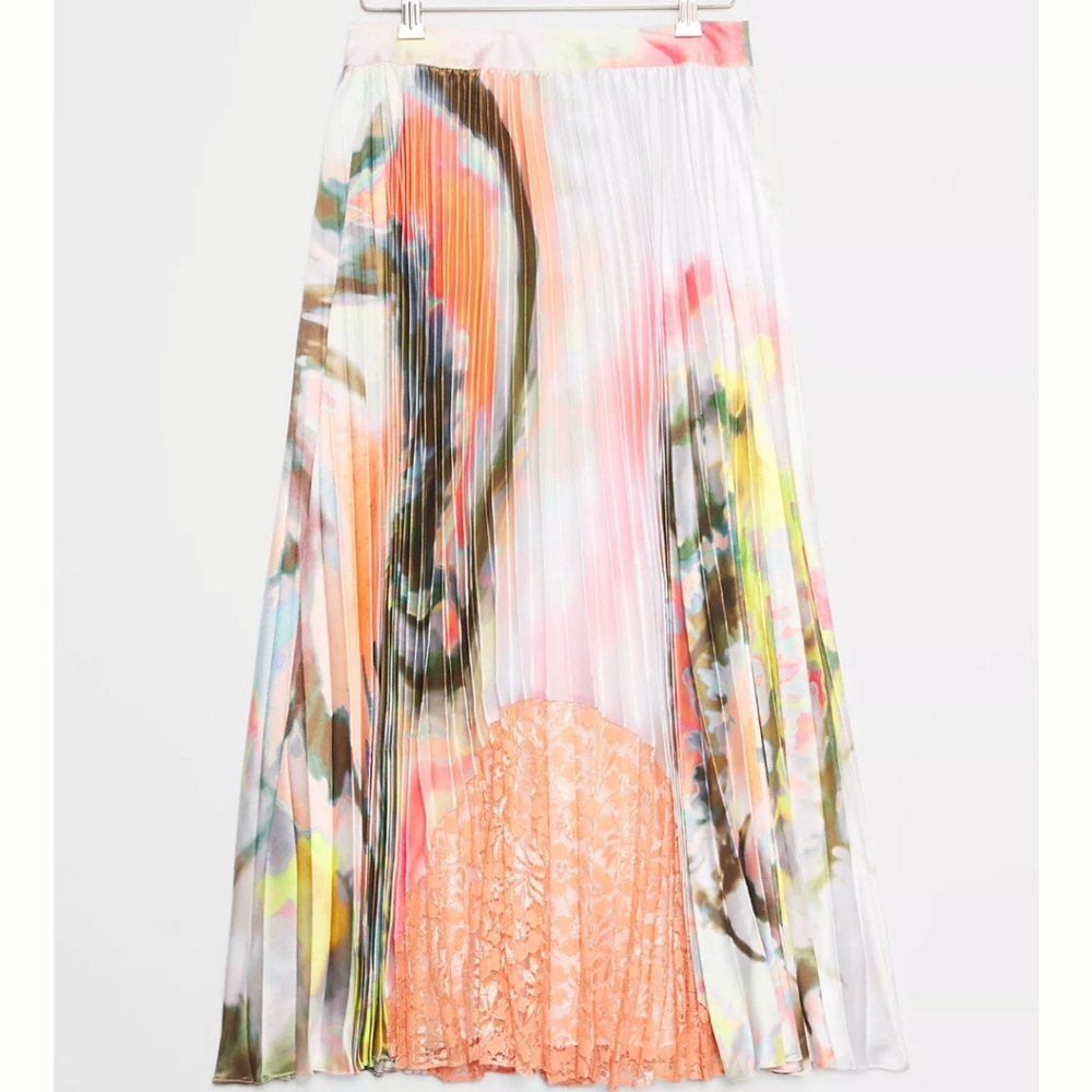 Joana Marble-Dyed Geisha Designs Midi Skirt